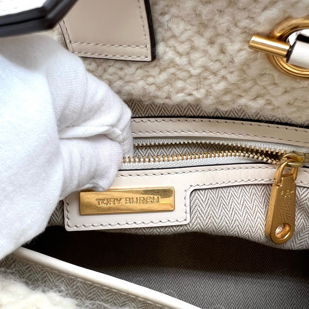 Tory Burch Ella Boucle Tote Bag - Picture 10 of 13